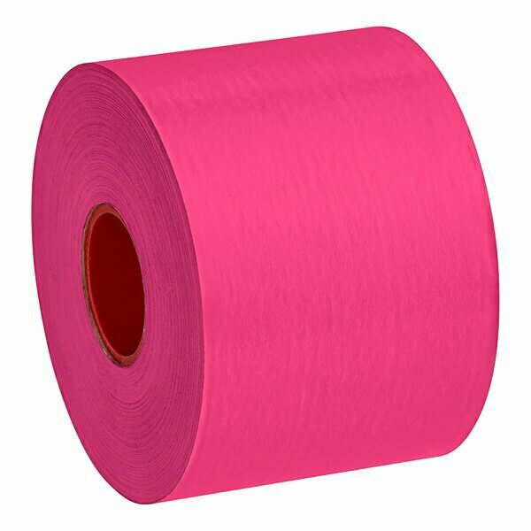 Maxstick PlusD 2 1/4'' x 170' Pink Diamond Adhesive Thermal Linerless Sticky Label Paper Roll, 12PK 105214170PDP